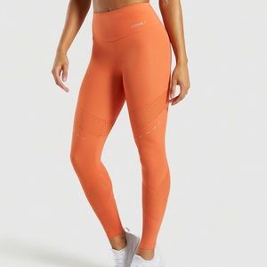 GYMSHARK Pro Perform Leggings Orange Size M